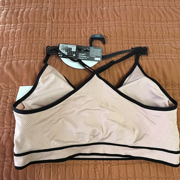 Avia Women's Light Support Sports Bra - Pink and Black - Picture 5 of 7